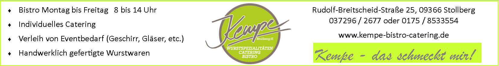 Anzeige Kempe Bistro Catering