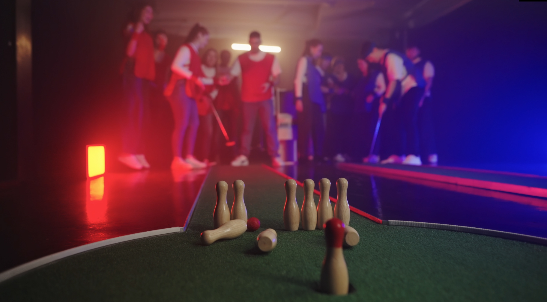 Team-Duell Minigolf